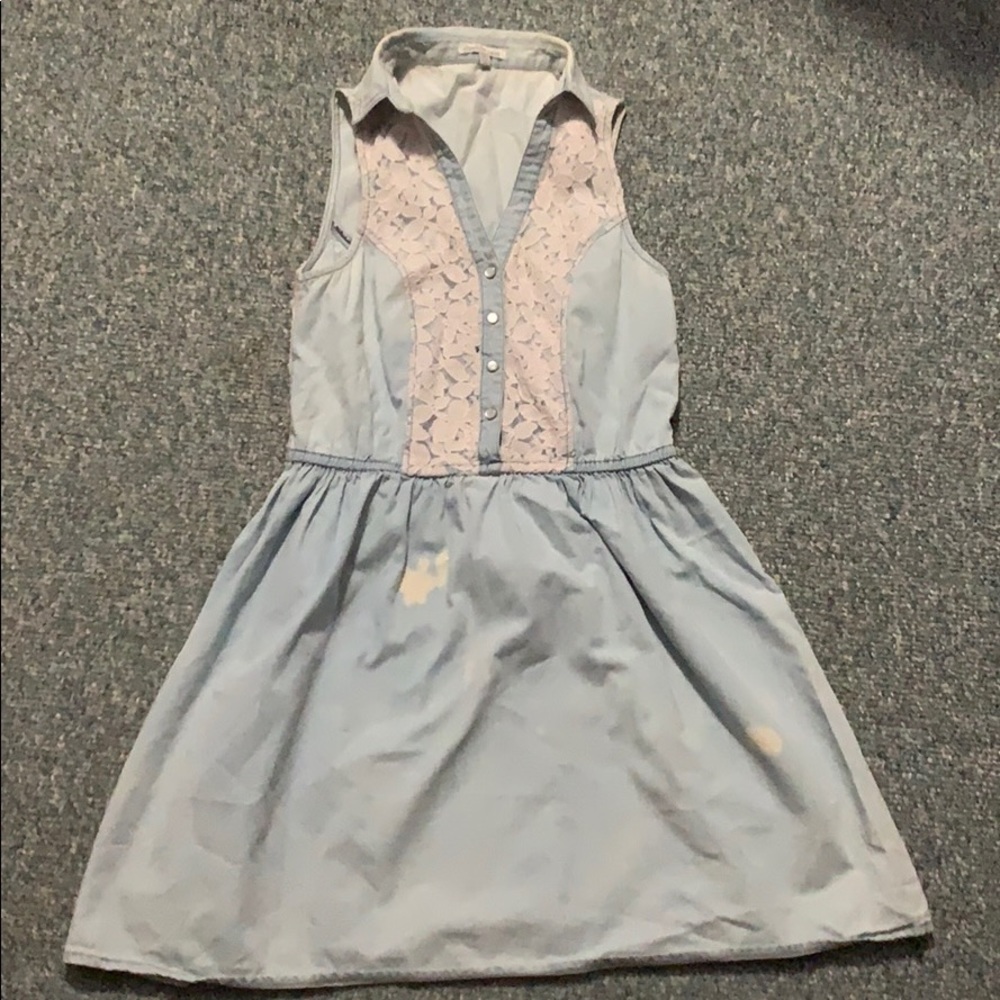 Adorable faded jean style Charlotte Russe dress